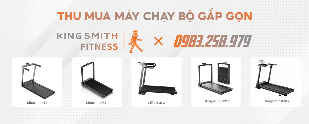 Thu mua máy chạy bộ gấp gọn, thu mua tại nhà